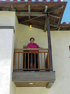 entry balcony detail